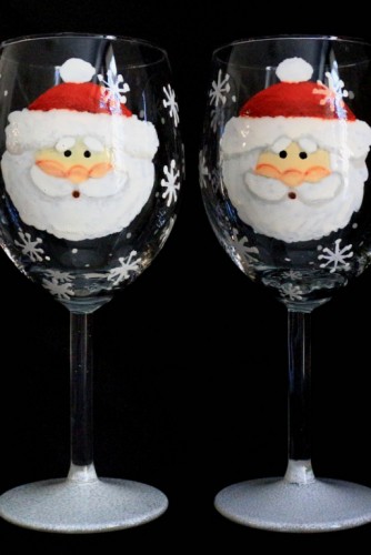 Set pahare vin "Santa"