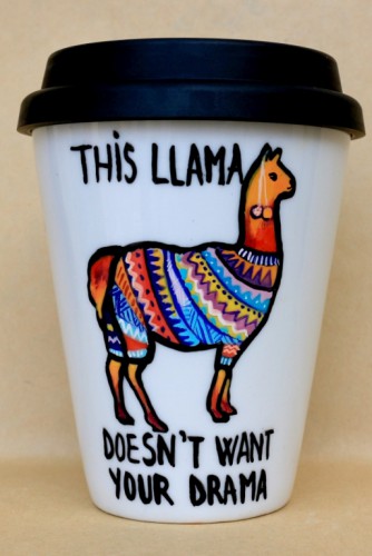 Cana Coffee To Go "Llama Drama"