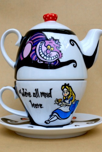 Set ceai suprapus (Tea for One) "Alice in Wonderland"