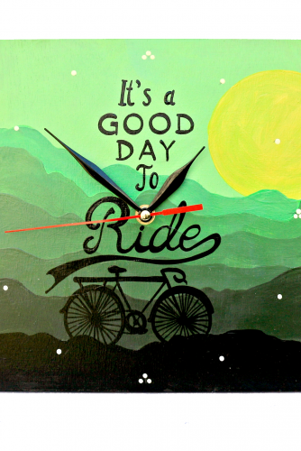 Ceas perete "A good day to ride"