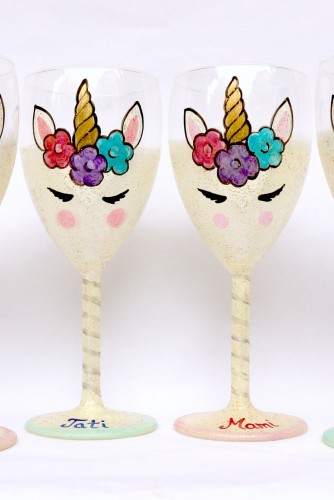 Set pahare botez "Unicorn" 