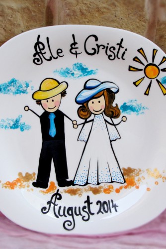 Wedding Plate "Happy"